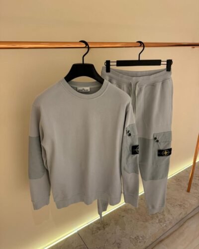 Stone Island Trainingspak lichtgrijs