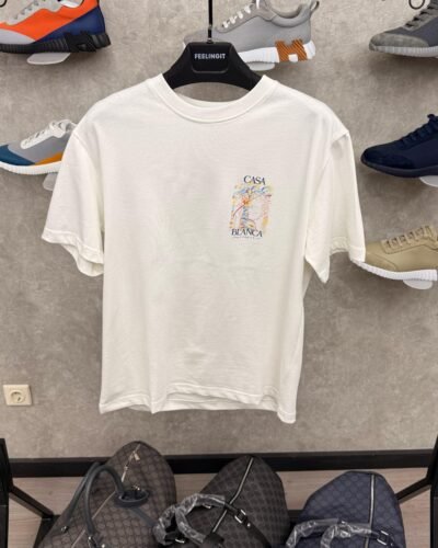 Casablanca White T-Shirt Ghosty