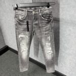Amiri Grey Jeans Lines