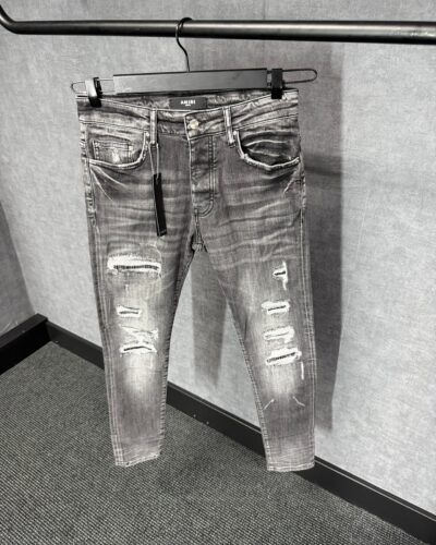 Amiri Grey Jeans Lines