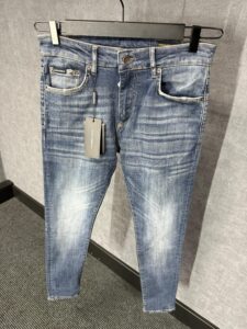 Docle & Gabbana Light Blue Jeans Orange Logo - Afbeelding 2