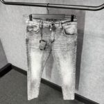 Docle & Gabbana Grey Jeans Big Logo