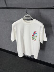 Casablanca Wit T-Shirt Roses