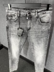 Docle & Gabbana Grey Jeans Big Logo - Afbeelding 2