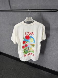 Casablanca Wit T-Shirt Roses - Afbeelding 2