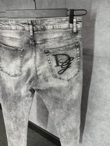Docle & Gabbana Grey Jeans Big Logo - Afbeelding 4