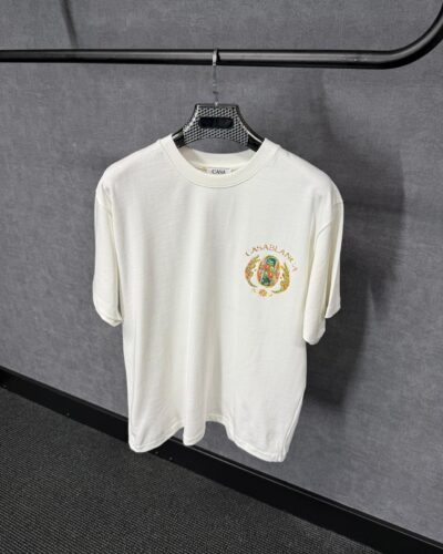 Casablanca Wit T-Shirt Gold