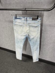 Amiri Blue Jeans Yellow Ribbels - Afbeelding 3