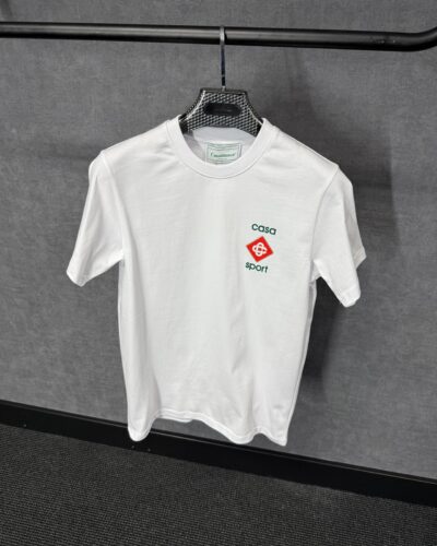 Casablanca Wit T-Shirt Simpele Logo