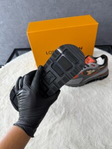 Louis Vuitton Run Away Sneakers Grey Orange - Afbeelding 5