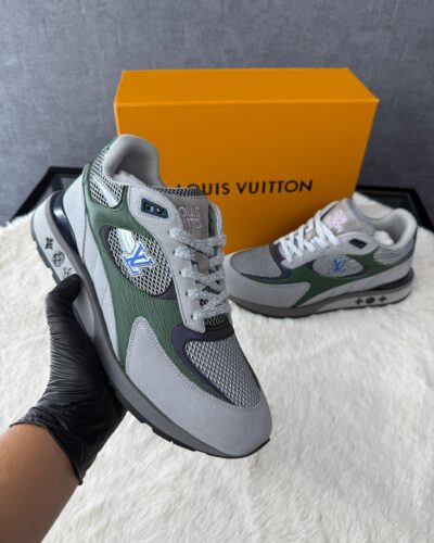 Louis Vuitton Run Away Sneakers Grey Green