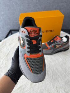 Louis Vuitton Run Away Sneakers Grey Orange - Afbeelding 3