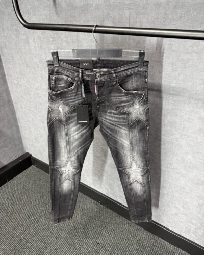 Dsquared2 Black Star Jeans Glimmende Label