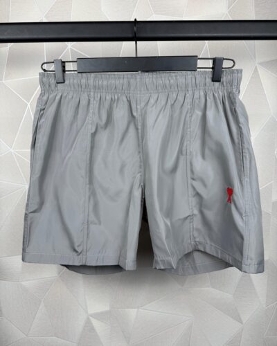 Ami Paris Grey Men Swim Shorts
