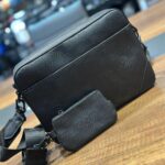 Louis Vuitton Black Square Design Messenger Bag