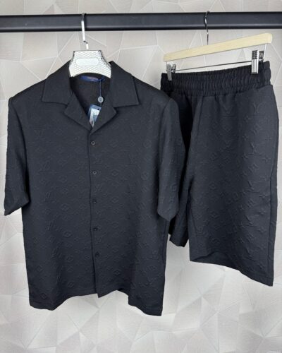 Louis Vuitton Paris Black Textured Summer Set
