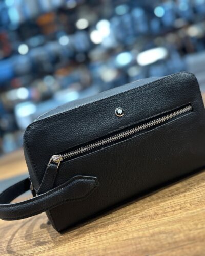 Monblanc Black Leather Handbag