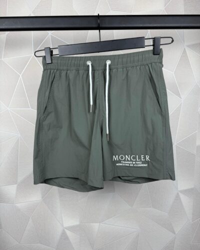 Moncler Khaki Polyamide Swimwear Shorts