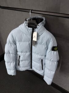 Stone Island Lichtblauw Winterjas - Afbeelding 2