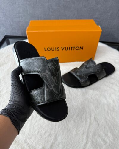 Louis Vuitton Black Monogram Sandals