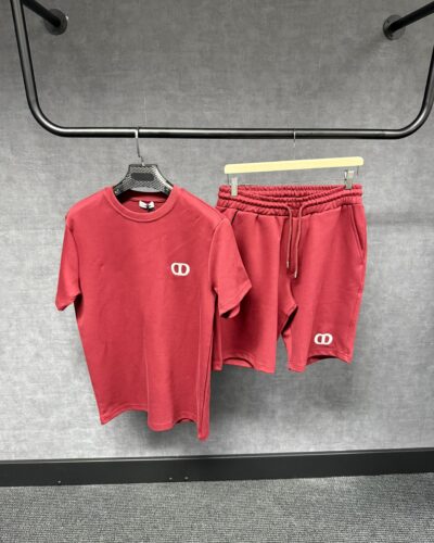 Christian Dior Red Regular Fit Summer Set