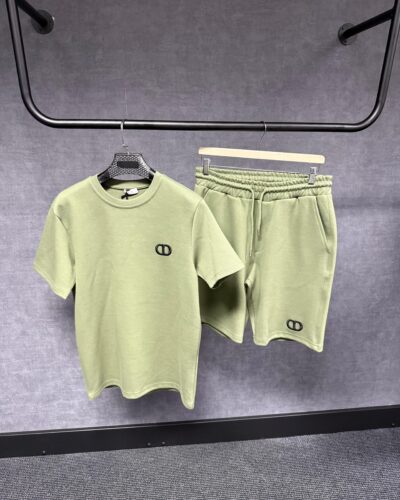 Christian Dior Green Regular Fit Summer Set