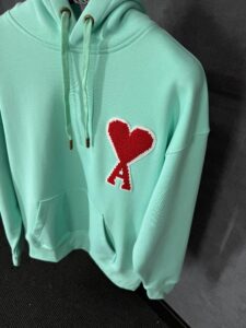 Ami Blue Hoody High Quality - Afbeelding 2