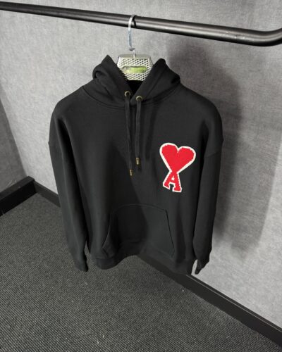 Ami Black Hoody High Quality