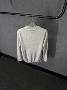 Ami Sweater Licht Grijs Zachte Stof - Afbeelding 2