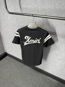 Amiri Black T-Shirt Arm Strepen - Afbeelding 2