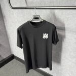 Amiri Black T-Shirt Logo Double M