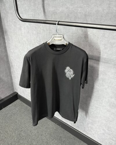 Amiri Black T-Shirt Logo
