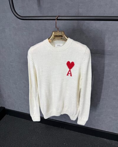 Ami White Sweater Wol