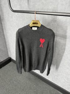 Ami Black Sweater Wol