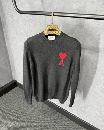 Ami Black Sweater Wol