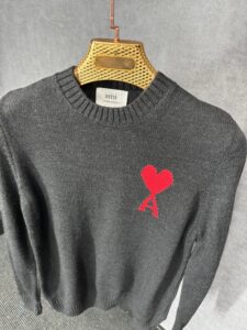 Ami Black Sweater Wol - Afbeelding 2