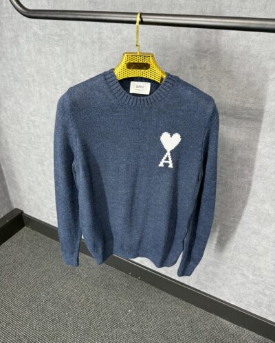 Ami Blue Sweater Wol