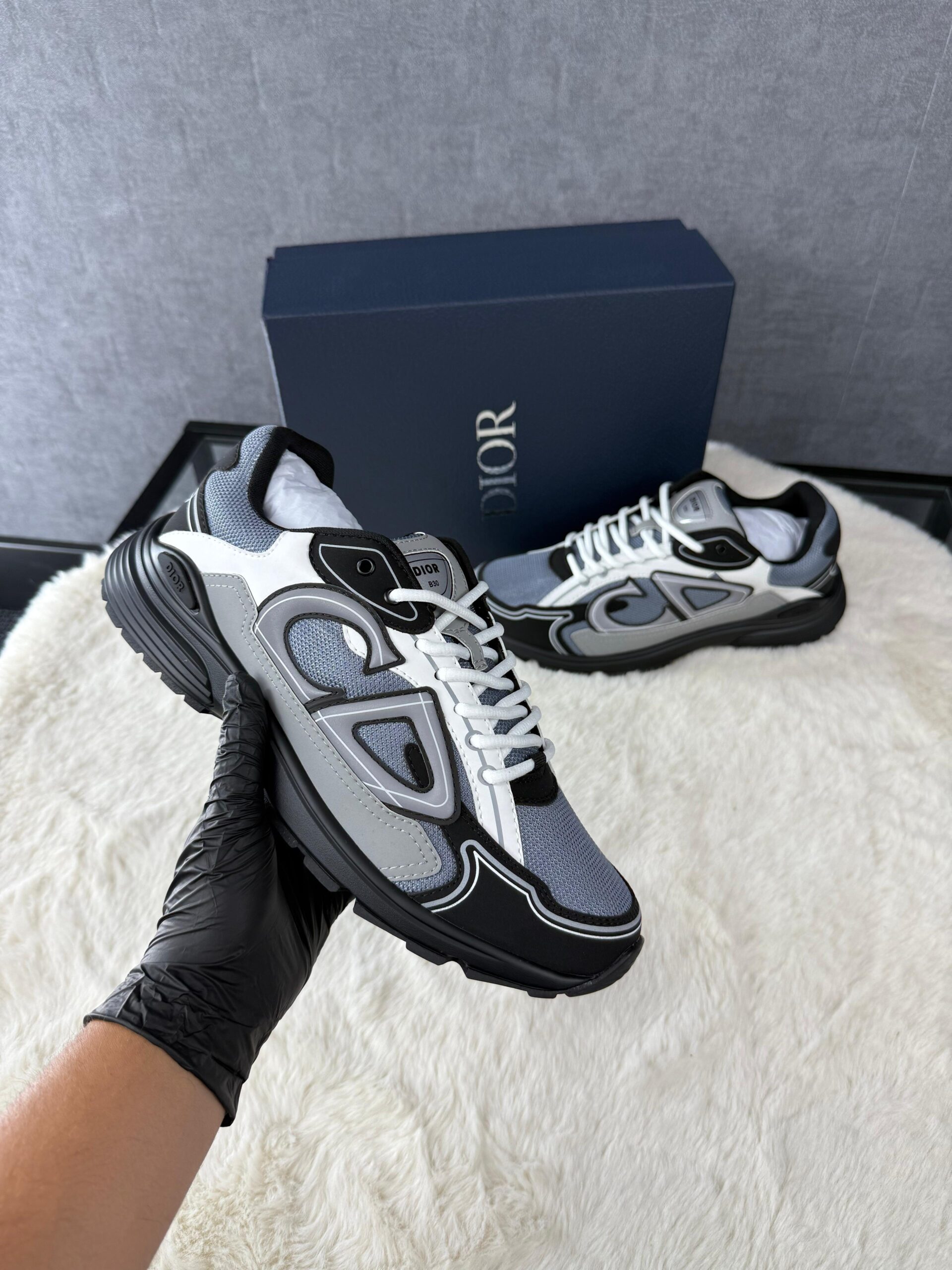 Christian Dior B30 Grey Black - Afbeelding 1