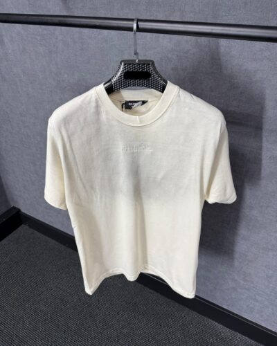 Balenciaga Beige T-Shirt Beige Mid Text