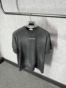 Balenciaga Stone Grey T-Shirt White MID Text