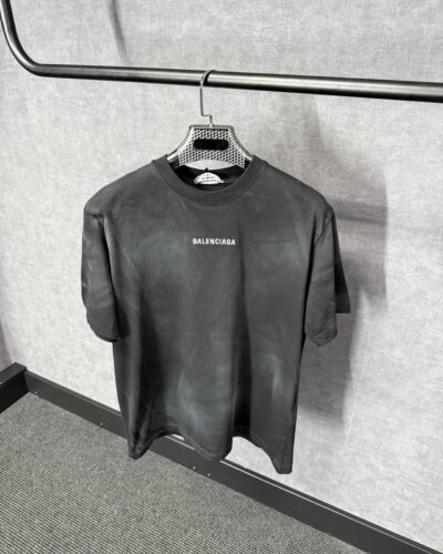 Balenciaga Stone Grey T-Shirt White MID Text