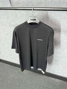 Balenciaga Black T-Shirt White Text
