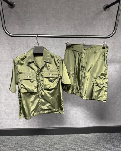 Prada Green Re-Nylon Pockets Summer Set