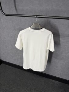 Moncler White T-Shirt Logo Big Text - Afbeelding 2