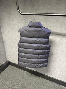 Prada Blue Puffer Full Zipper Quilted Jacket Dubbelzijdig - Afbeelding 2