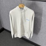 Balenciaga Grey Hoody Blue Text
