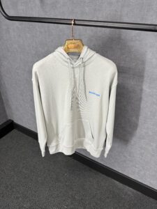 Balenciaga Grey Hoody Blue Text