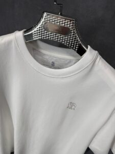 Brunello Cucinelli Grey T-Shirt - Afbeelding 3