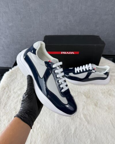 Prada Cups Dark Blue Glimmend