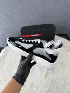 Prada Cups Black / White Glimmend - Afbeelding 4